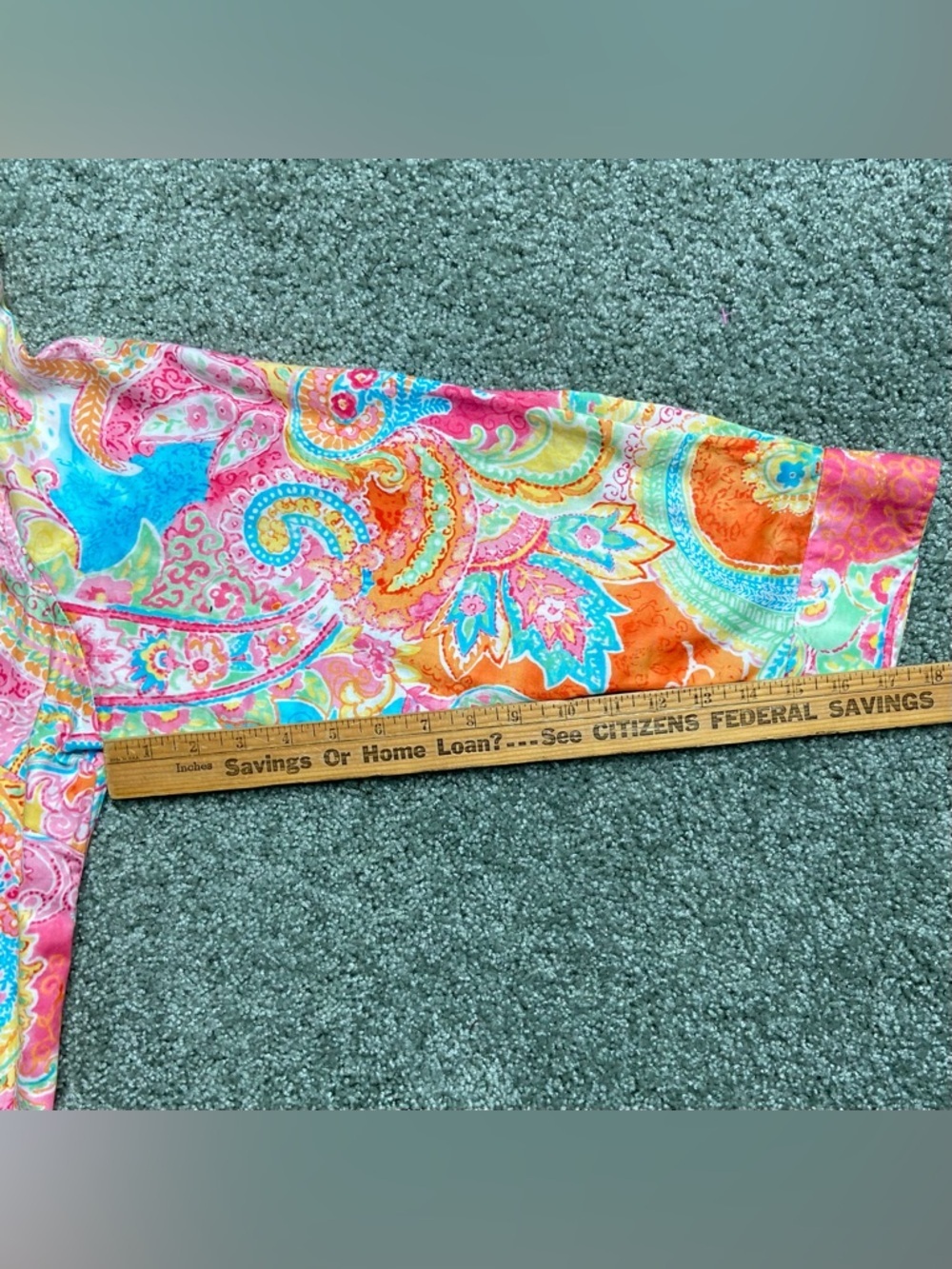 Chaps Like New Vibrant women's button up top. Size 3X - Picture 11 of 12